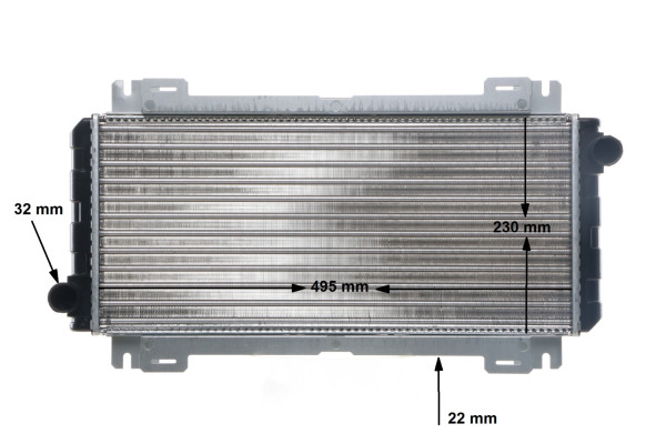 Radiator, engine cooling - CR619000S MAHLE - 1619143, 1619067, 6134546
